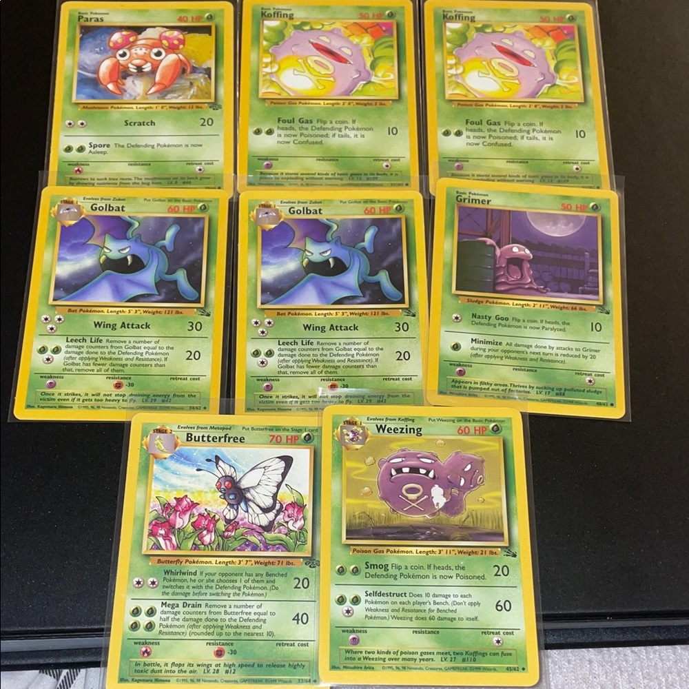 Pokemon Base Set Grass lot
